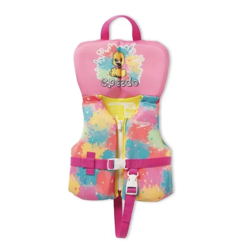 Speedo Swimming Life Jacket Vest PFD USCG Up to 30 lbs Ducky‎